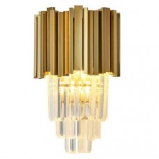 Απλίκα Τοίχου 2xE14 230V Χρυσαφί 955PERCY2W/GD